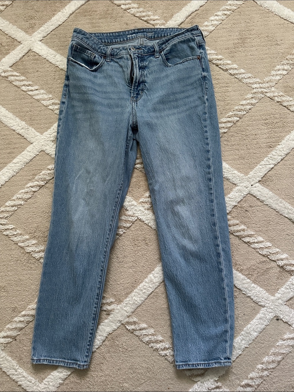 Old Navy Light Blue High-Rise OG Straight Leg Women's Jeans